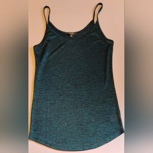 Miss Me Blue Green Spaghetti Strap‎ Tank - Size M